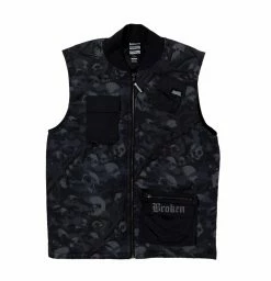 BROKEN PROMISES Catacombs Vest Black Outerwear