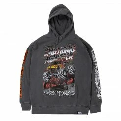 BROKEN PROMISES Coffin Jump Pigment Dye Hoodie