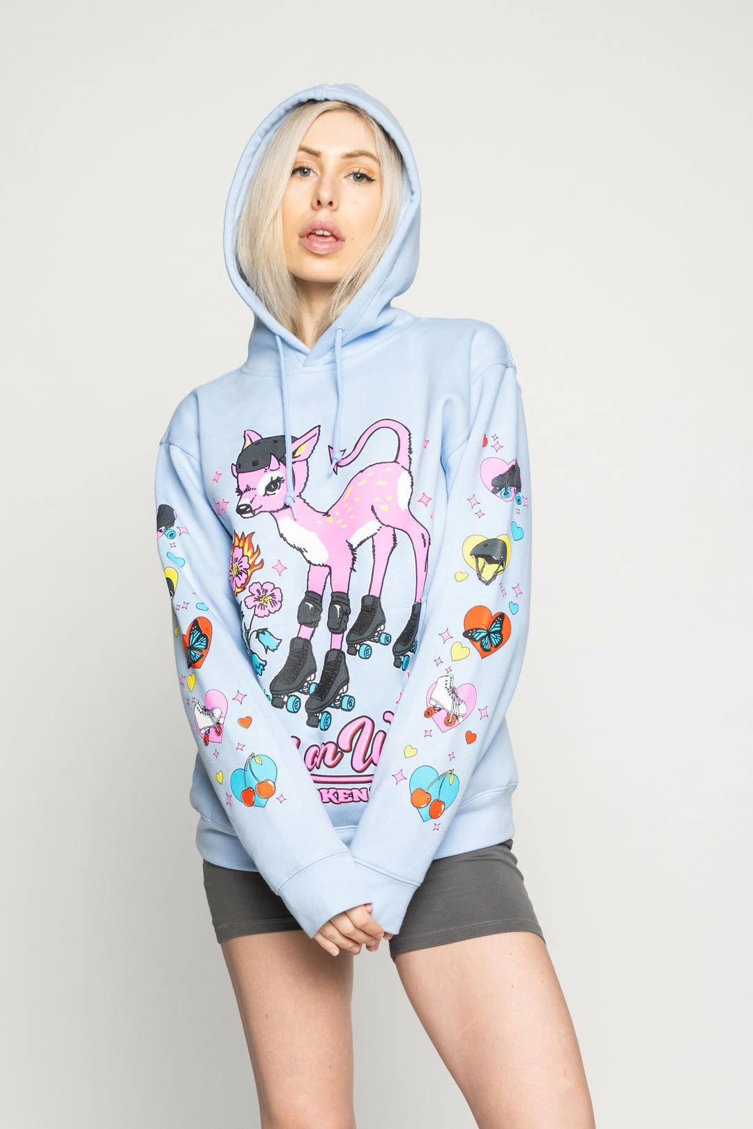 BROKEN PROMISES Hell On Wheels Hoodie Baby Blue 4 BROKEN PROMISES Hell On Wheels Hoodie Baby Blue