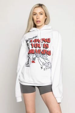 BROKEN PROMISES Hoodies Mosquito Hoodie White 14 BROKEN PROMISES Hoodies Mosquito Hoodie White