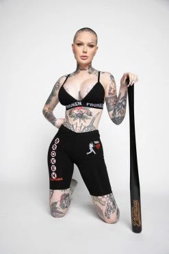 BROKEN PROMISES Bottoms Batter Up Bike Shorts