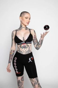 BROKEN PROMISES Bottoms Batter Up Bike Shorts