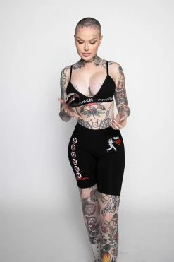 BROKEN PROMISES Bottoms Batter Up Bike Shorts