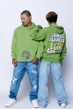 CASH Back Around Hoodie Green