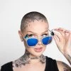 BROKEN PROMISES Horny Sunglasses - Blue Accessories 2 BROKEN PROMISES Horny Sunglasses - Blue Accessories