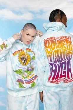 BROKEN PROMISES Contact High Tie Dye Hoodie - BPxYH Hoodies