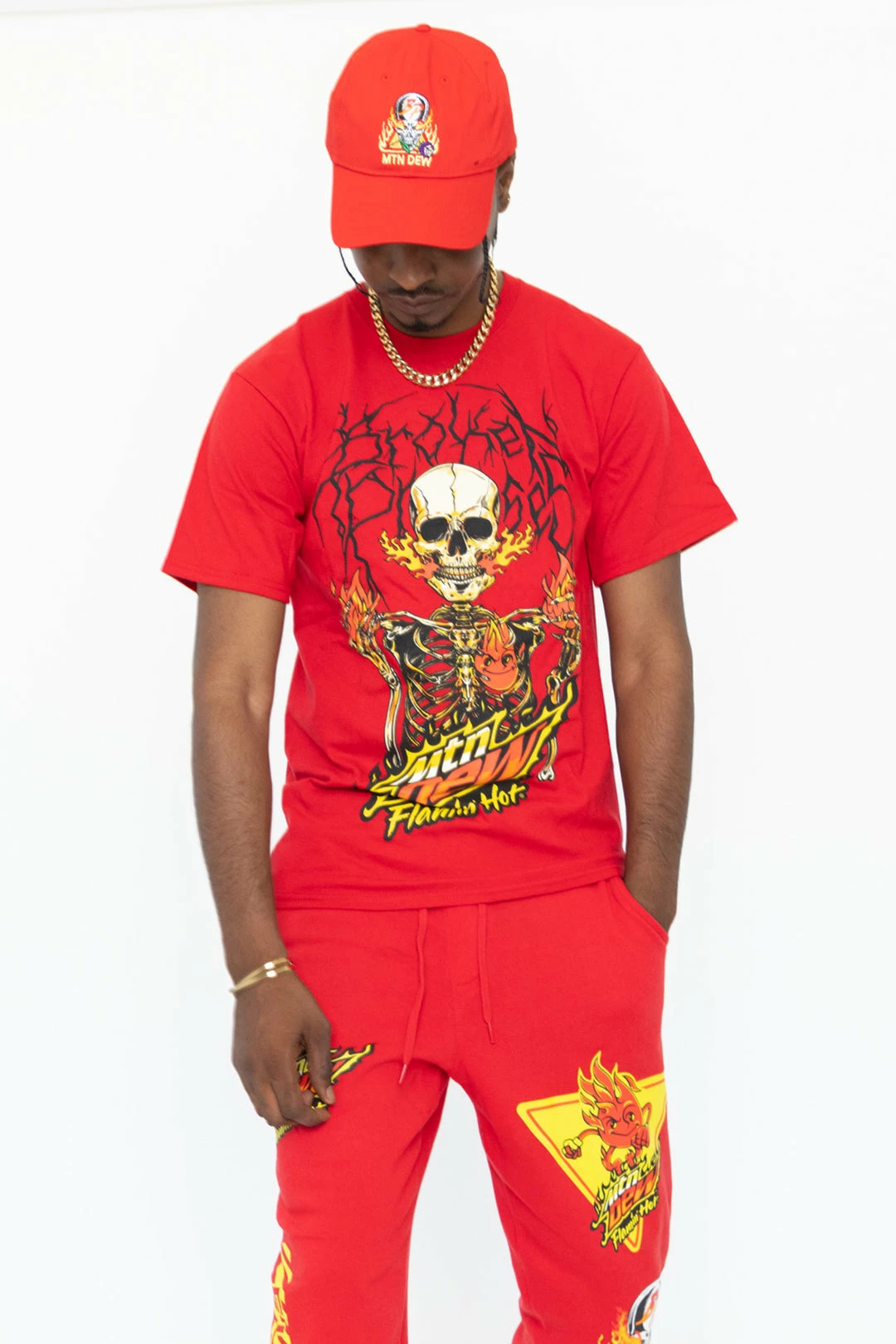 CASH Shirts BPxMTN DEW Scorched Tee Red 6 CASH Shirts BPxMTN DEW Scorched Tee Red