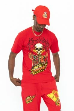 CASH Shirts BPxMTN DEW Scorched Tee Red 8 CASH Shirts BPxMTN DEW Scorched Tee Red