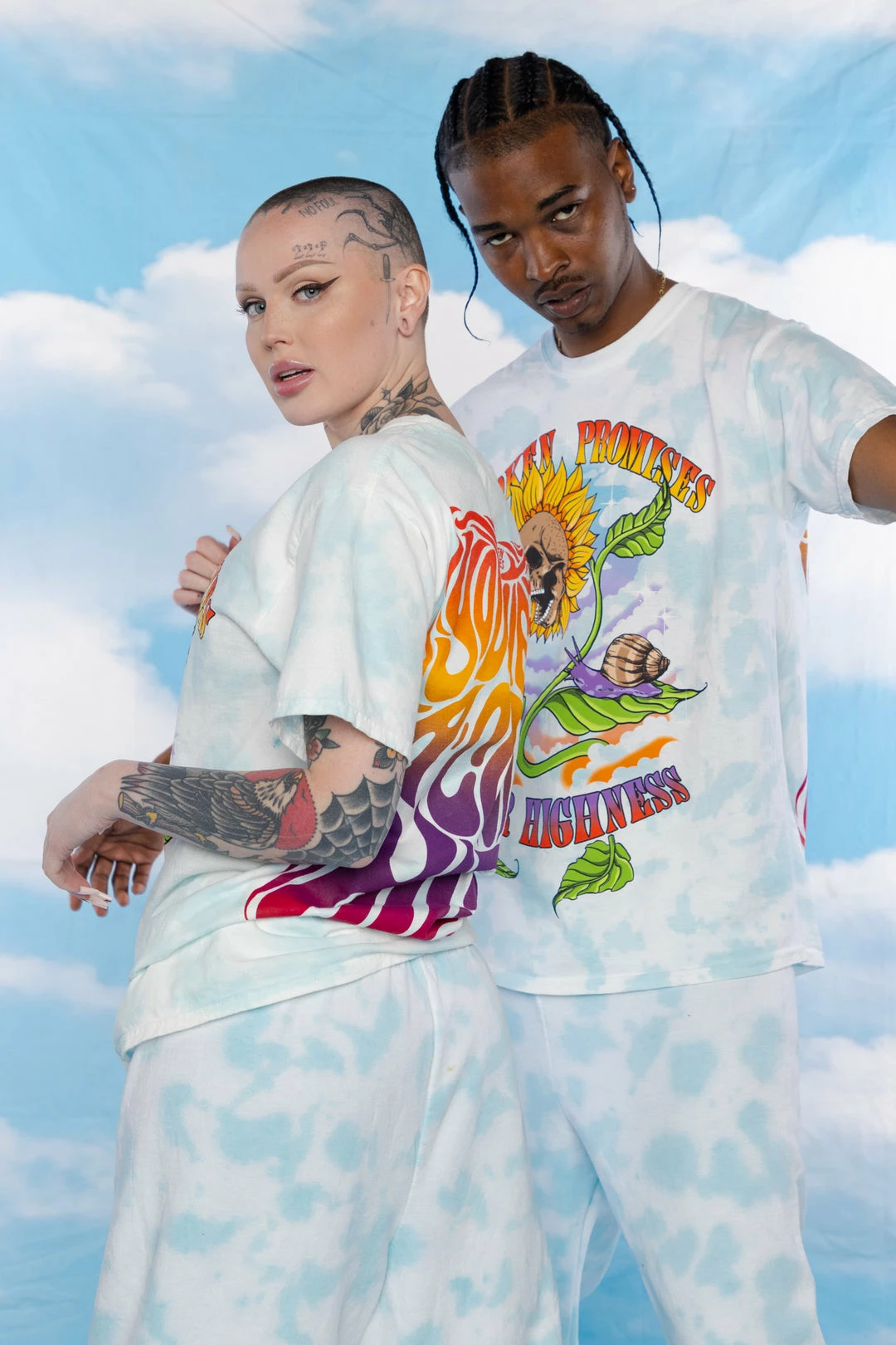 BROKEN PROMISES Contact High Tie Dye S/S Tee - BPxYH Shirts 4 BROKEN PROMISES Contact High Tie Dye S/S Tee - BPxYH Shirts