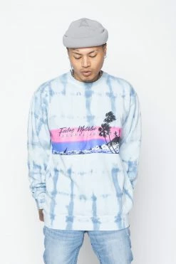 CASH Hoodies Feeling Maliblue Tie Dye Crew