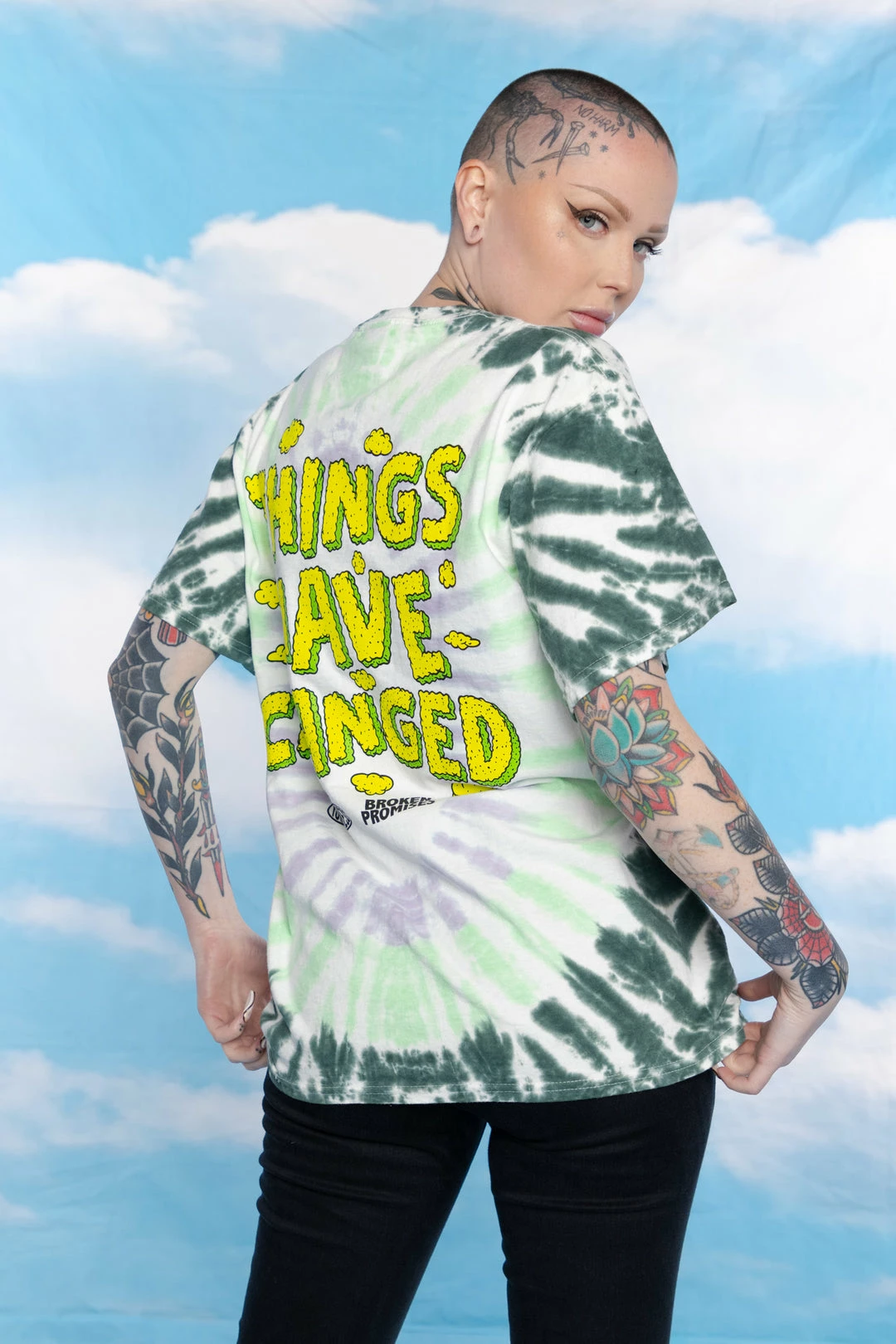 BROKEN PROMISES Things Have Changed Tie Dye Tee - BPxYH Shirts 7 BROKEN PROMISES Things Have Changed Tie Dye Tee - BPxYH Shirts