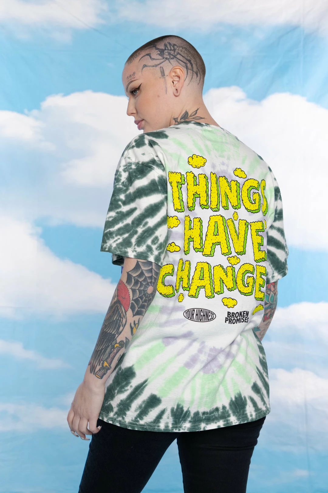 BROKEN PROMISES Things Have Changed Tie Dye Tee - BPxYH Shirts 9 BROKEN PROMISES Things Have Changed Tie Dye Tee - BPxYH Shirts