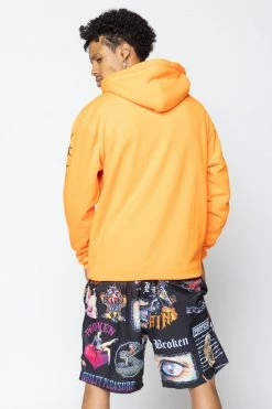 BROKEN PROMISES Concrete Jungle Hoodie Orange