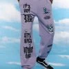 BROKEN PROMISES Bottoms Magical Mushrooms Sweatpants Purple - BPxYH
