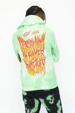 CASH BPxMTN DEW Down In Flames Tie Dye Hoodie