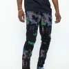 CASH Bottoms Graveyard Multi Tie-Dye Denim