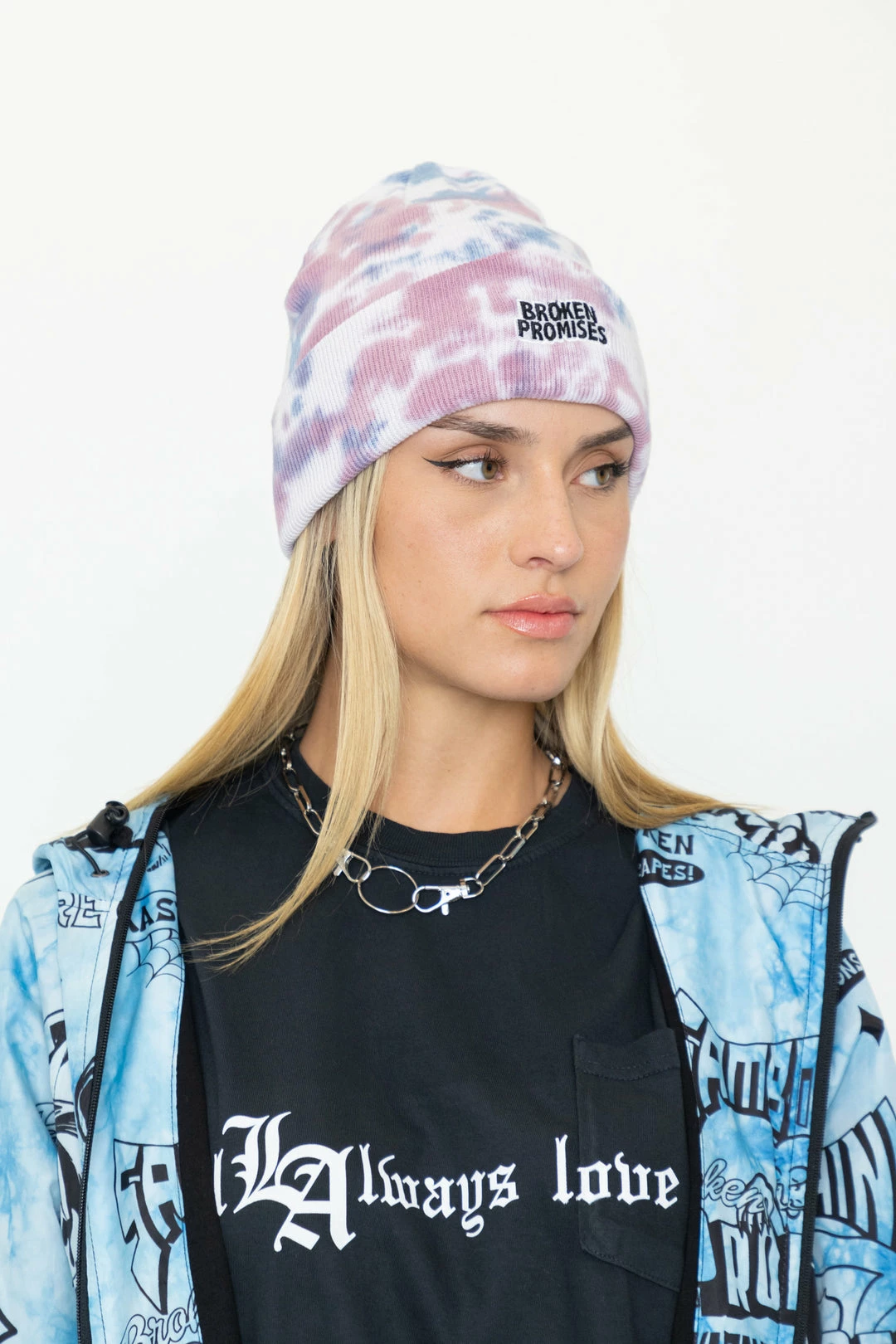 BROKEN PROMISES Last Dance Beanie Multi Dye Wave Logo 4 BROKEN PROMISES Last Dance Beanie Multi Dye Wave Logo