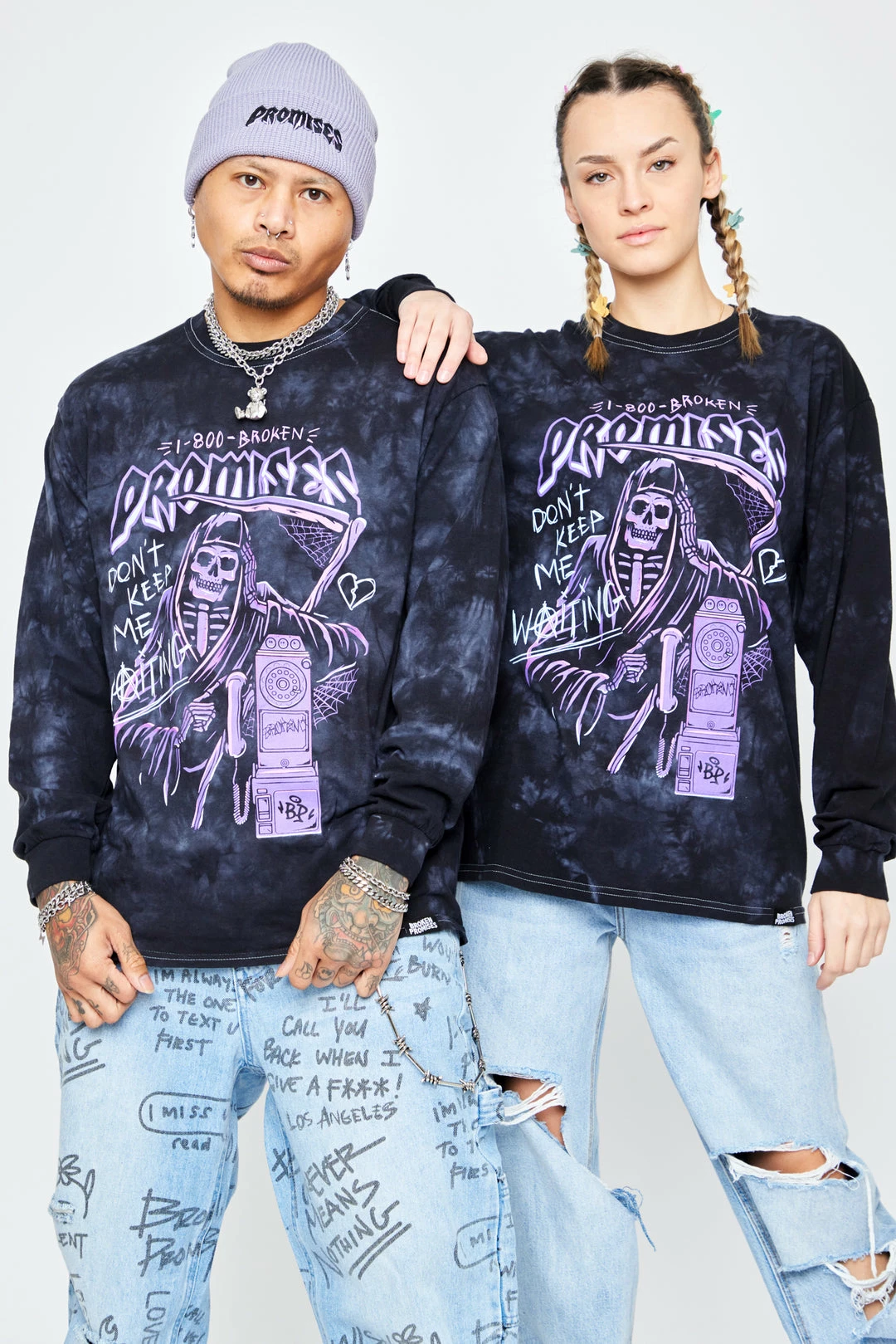 BROKEN PROMISES Call Waiting Purple TD LST Shirts 3 BROKEN PROMISES Call Waiting Purple TD LST Shirts