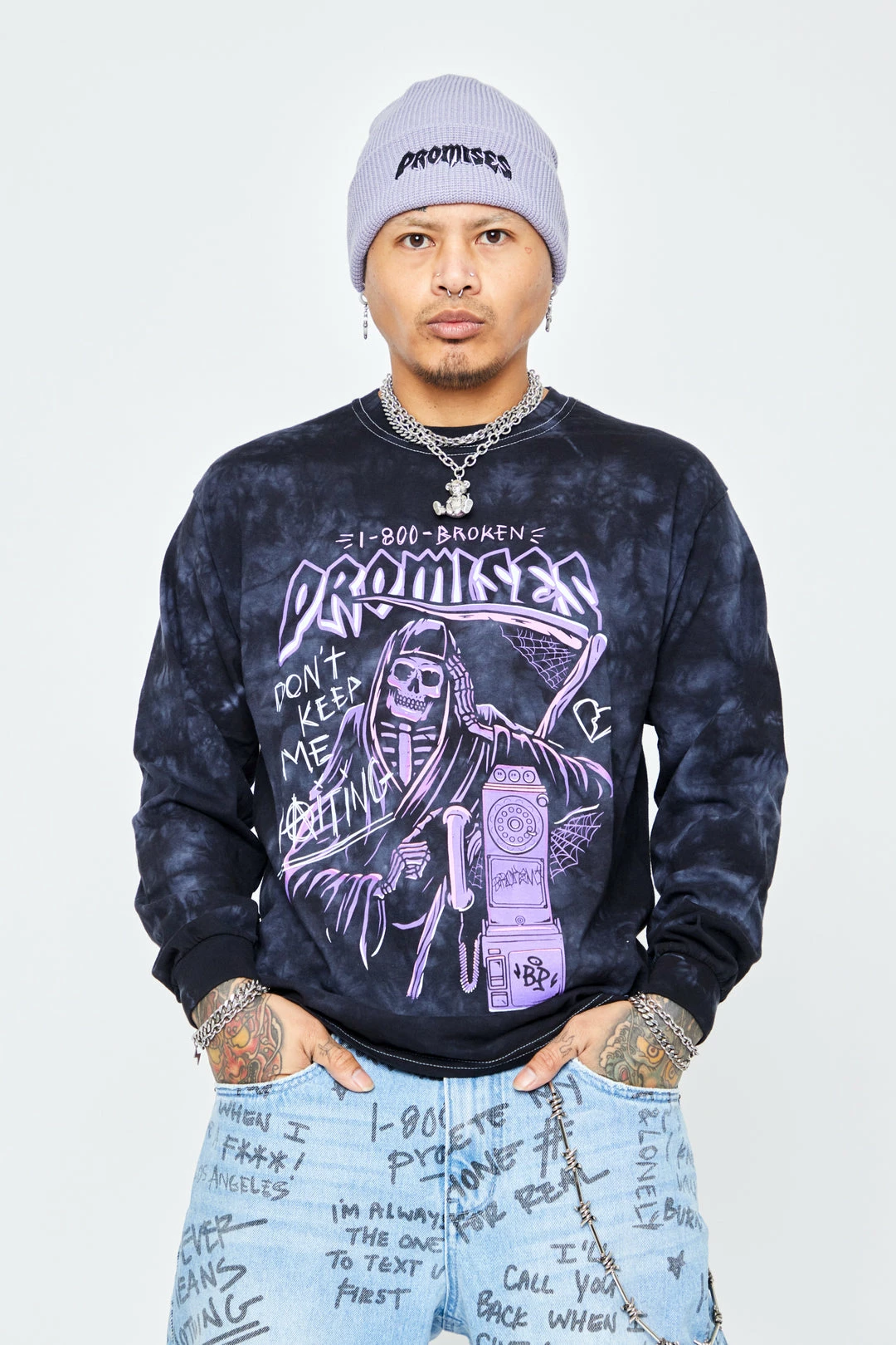 BROKEN PROMISES Call Waiting Purple TD LST Shirts 6 BROKEN PROMISES Call Waiting Purple TD LST Shirts