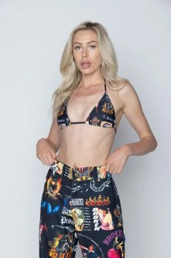 BROKEN PROMISES Bottoms Guilty Pleasure Skate Pant Black 40 BROKEN PROMISES Bottoms Guilty Pleasure Skate Pant Black