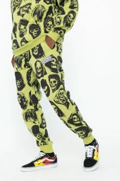 BROKEN PROMISES Reaper Guide Green Joggers Bottoms