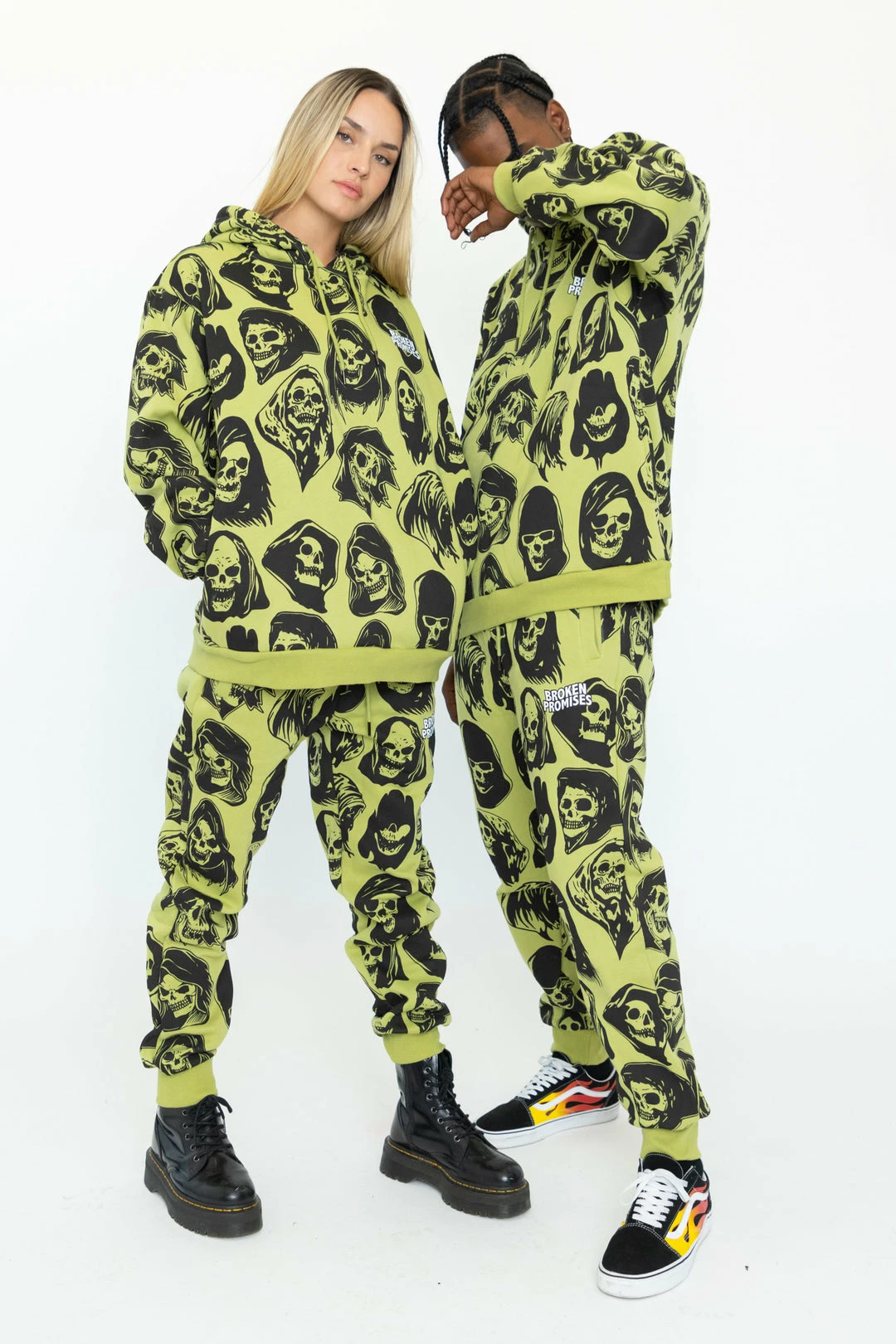 BROKEN PROMISES Reaper Guide Green Hoodie 8 BROKEN PROMISES Reaper Guide Green Hoodie