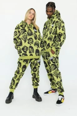 BROKEN PROMISES Reaper Guide Green Joggers Bottoms