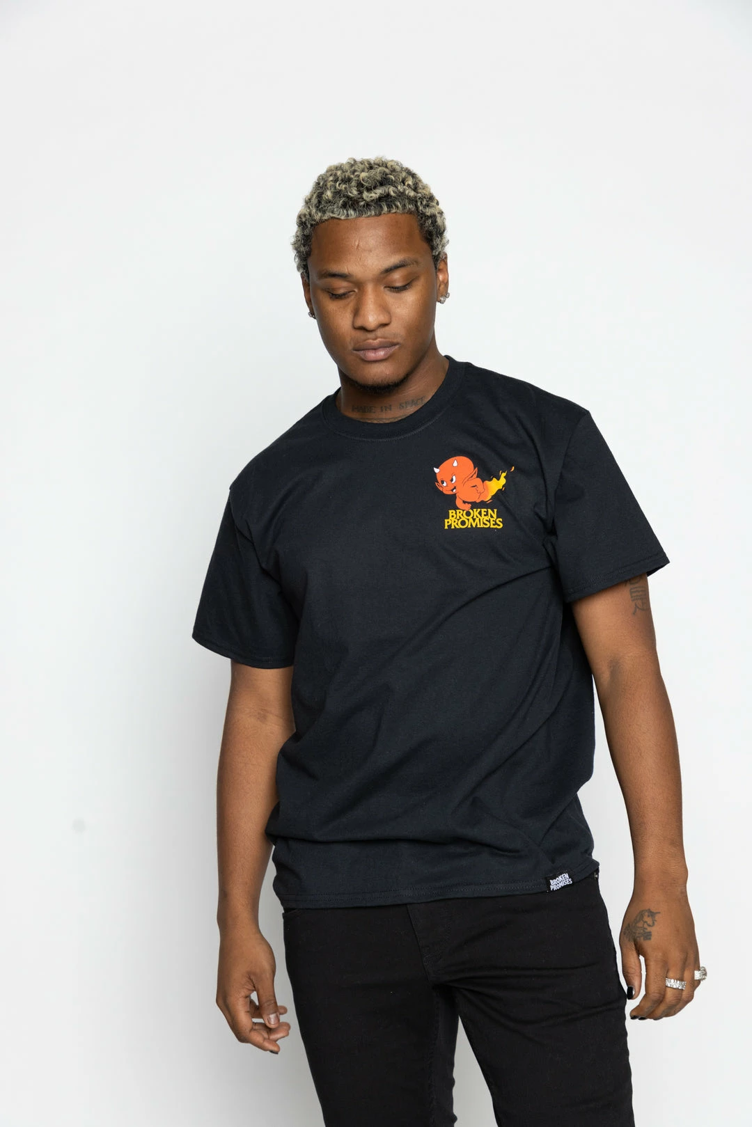 BROKEN PROMISES Shirts Play With Fire SST Black - BP X Hot Stuff 7 BROKEN PROMISES Shirts Play With Fire SST Black - BP X Hot Stuff