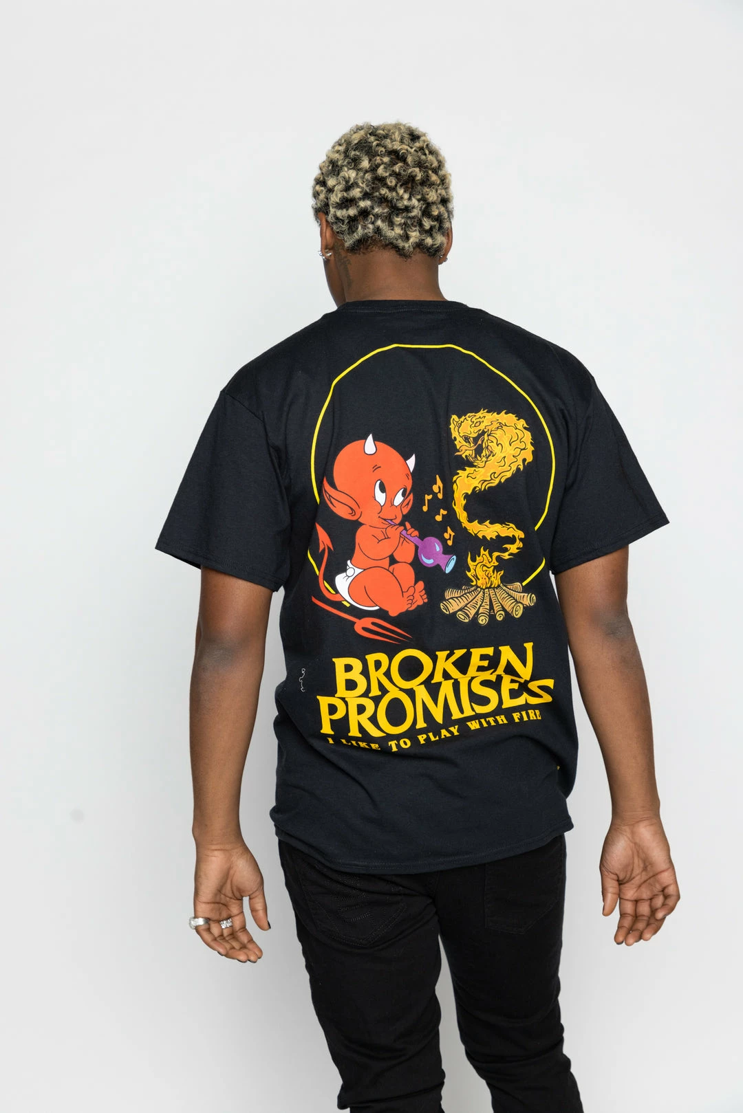 BROKEN PROMISES Shirts Play With Fire SST Black - BP X Hot Stuff 8 BROKEN PROMISES Shirts Play With Fire SST Black - BP X Hot Stuff