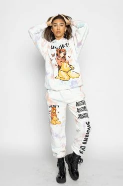 BROKEN PROMISES Anxiety Tie Dye Sweats Confetti Bottoms