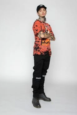 CASH Max Volume Tie Dye Tee Red/Black Shirts