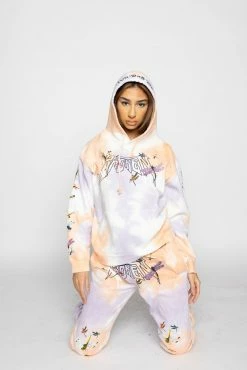 CASH Dragonflies Tie Dye Hoodie Hoodies