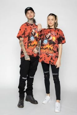 CASH Max Volume Tie Dye Tee Red/Black Shirts
