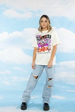 BROKEN PROMISES Love Trip Tee Natural - BPxYH