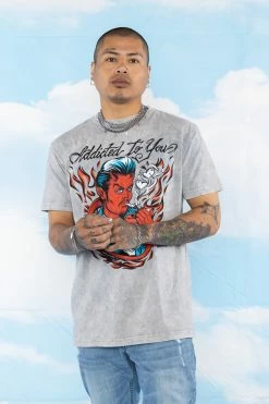 BROKEN PROMISES Addicted To You SST Grey Mineral Wash - BPxYH Shirts 14 BROKEN PROMISES Addicted To You SST Grey Mineral Wash - BPxYH Shirts