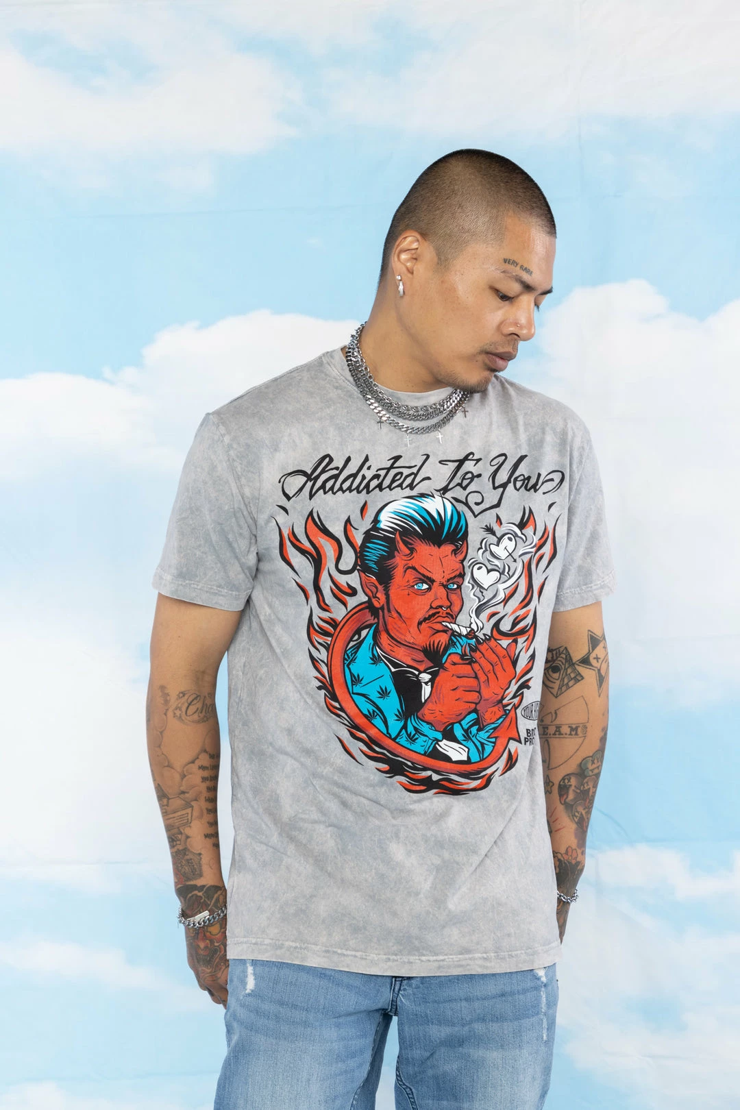 BROKEN PROMISES Addicted To You SST Grey Mineral Wash - BPxYH Shirts 6 BROKEN PROMISES Addicted To You SST Grey Mineral Wash - BPxYH Shirts