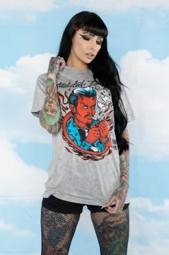 BROKEN PROMISES Addicted To You SST Grey Mineral Wash - BPxYH Shirts 17 BROKEN PROMISES Addicted To You SST Grey Mineral Wash - BPxYH Shirts