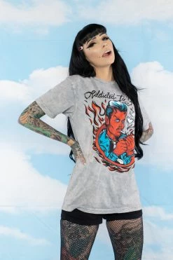 BROKEN PROMISES Addicted To You SST Grey Mineral Wash - BPxYH Shirts 18 BROKEN PROMISES Addicted To You SST Grey Mineral Wash - BPxYH Shirts