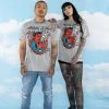 BROKEN PROMISES Addicted To You SST Grey Mineral Wash - BPxYH Shirts