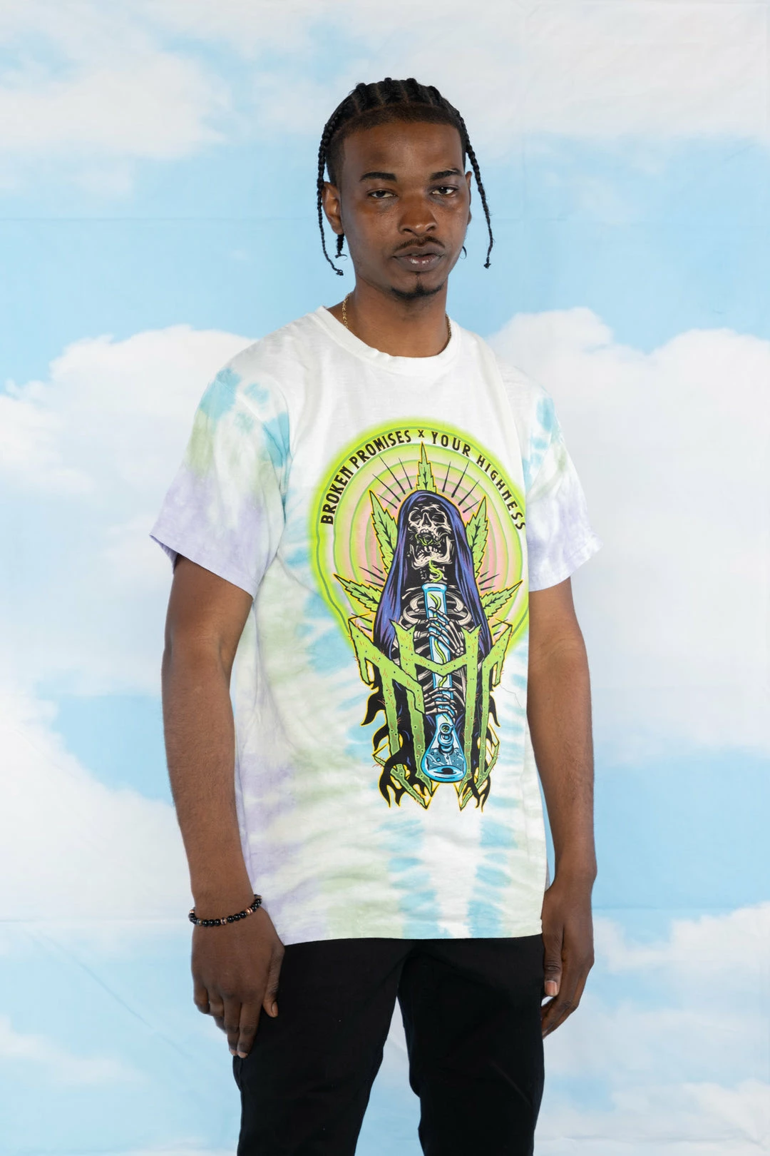 BROKEN PROMISES Reefer V-Dye S/S Tee - BPxYH 10 BROKEN PROMISES Reefer V-Dye S/S Tee - BPxYH