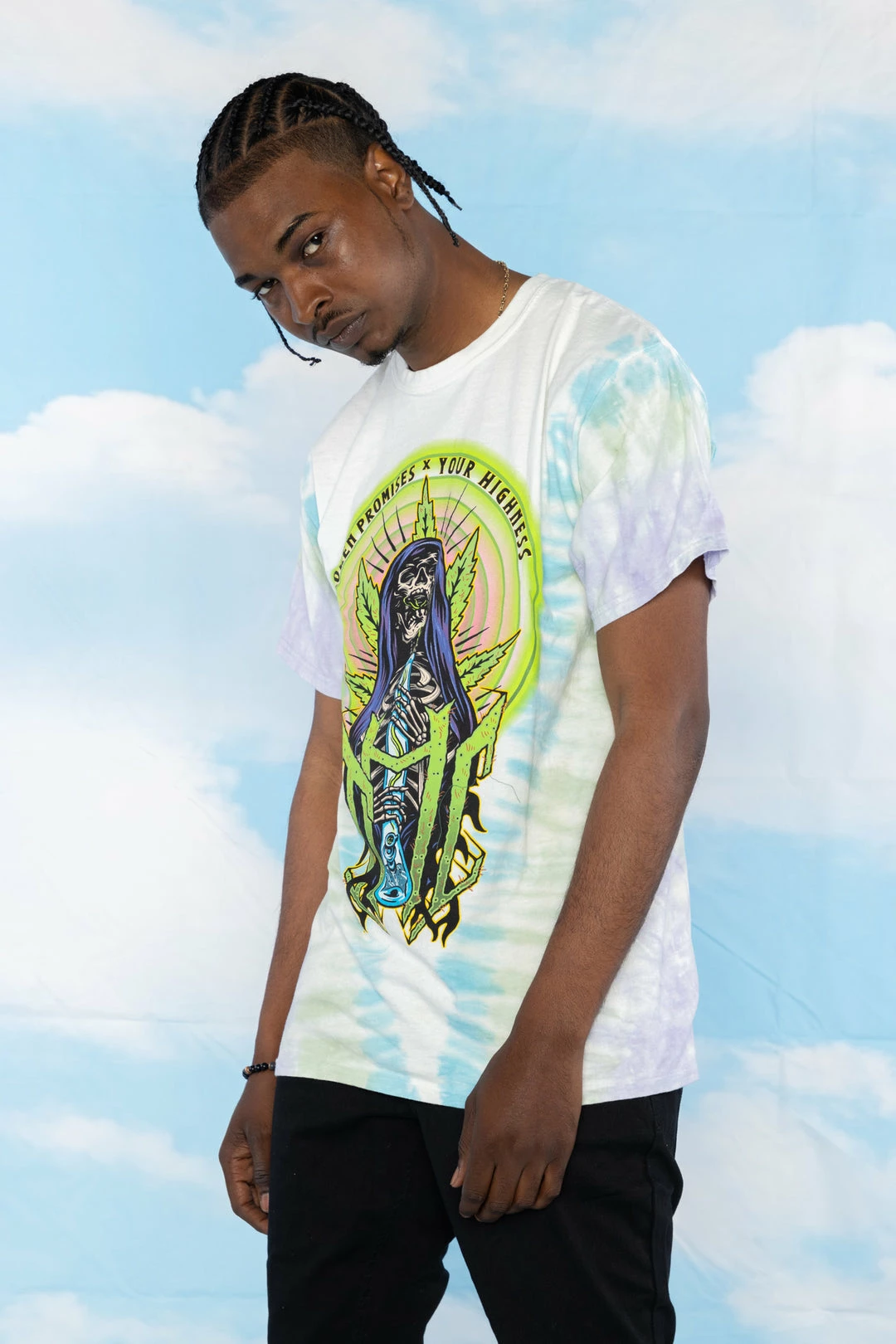 BROKEN PROMISES Reefer V-Dye S/S Tee - BPxYH 12 BROKEN PROMISES Reefer V-Dye S/S Tee - BPxYH