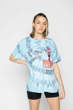 BROKEN PROMISES Mind Blown Tie Dye Tee Blue Shirts