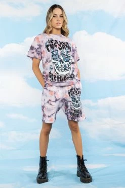 BROKEN PROMISES Shirts Magical Mushrooms Crystal Wash Tee - BPxYH