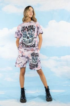 BROKEN PROMISES Shirts Magical Mushrooms Crystal Wash Tee - BPxYH