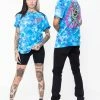 BROKEN PROMISES Shirts BP X SC Striker Dye Tee Blue