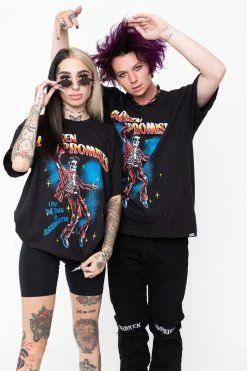 BROKEN PROMISES Shirts Disconnected Vintage Wash Tee Black