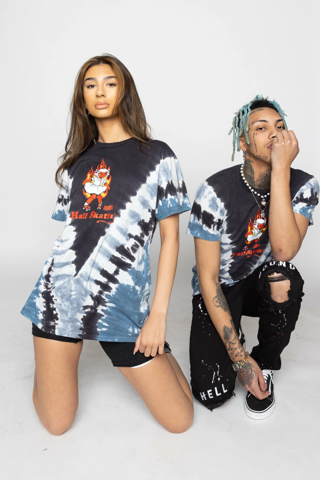 CASH Hail Skatin' Tie Dye Tee Shirts 9 CASH Hail Skatin' Tie Dye Tee Shirts