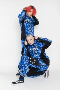 BROKEN PROMISES Demon Camo Sweatpants - Blue 12 BROKEN PROMISES Demon Camo Sweatpants - Blue