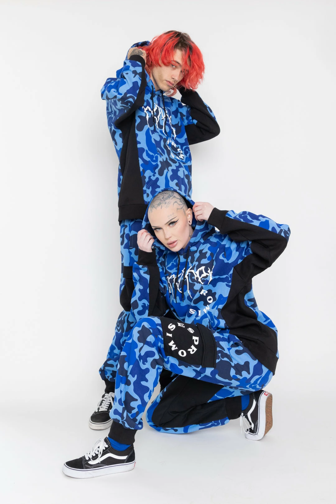 BROKEN PROMISES Demon Camo Sweatpants - Blue 7 BROKEN PROMISES Demon Camo Sweatpants - Blue