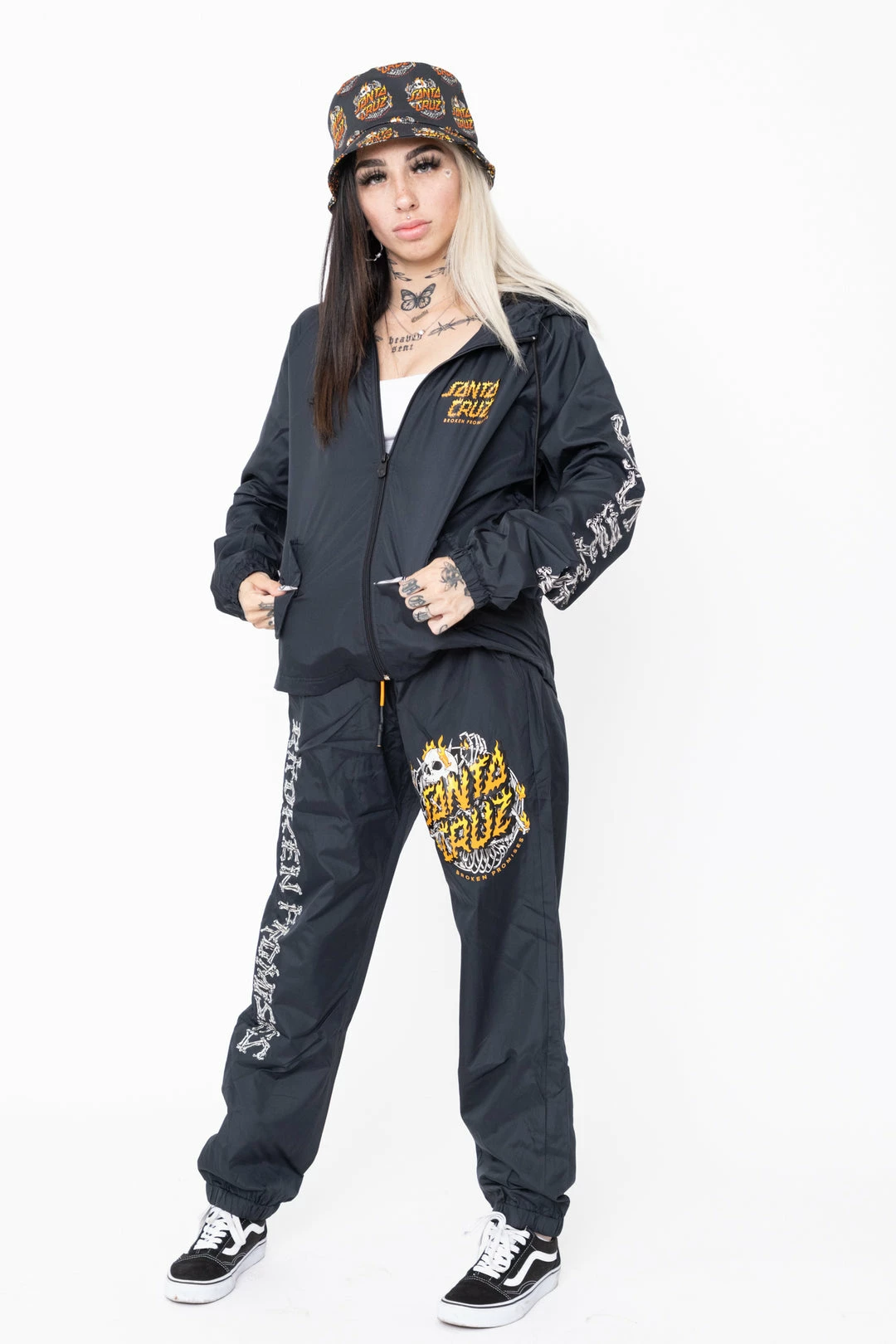 BROKEN PROMISES BP X SC Stinger Coaches Jacket Blk 8 BROKEN PROMISES BP X SC Stinger Coaches Jacket Blk